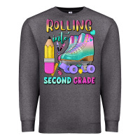 Charcoal Heather rolling into second grade Premium Sweatshirt - BundleAndBundleShop