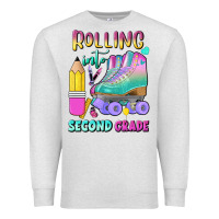 Oatmeal Heather rolling into second grade Premium Sweatshirt - BundleAndBundleShop