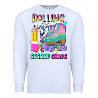White rolling into second grade Premium Sweatshirt - BundleAndBundleShop