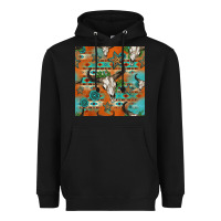 Black western bull skull seamless pattern Heavyweight Hoodie - HRA Design Shop