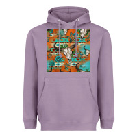 Lavender western bull skull seamless pattern Heavyweight Hoodie - HRA Design Shop