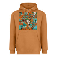 Meerkat western bull skull seamless pattern Heavyweight Hoodie - HRA Design Shop