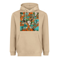 Mushroom western bull skull seamless pattern Heavyweight Hoodie - HRA Design Shop