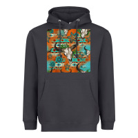 Smoke western bull skull seamless pattern Heavyweight Hoodie - HRA Design Shop