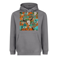 Storm western bull skull seamless pattern Heavyweight Hoodie - HRA Design Shop