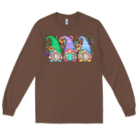 Chestnut floral gnomes Long Sleeve Tee - Zillion Design Studio