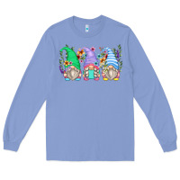 Colony Blue floral gnomes Long Sleeve Tee - Zillion Design Studio