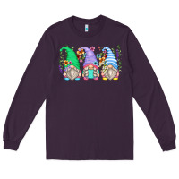 Plum floral gnomes Long Sleeve Tee - Zillion Design Studio
