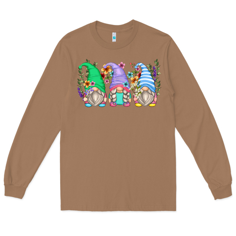 Floral Gnomes Long Sleeve Tee by Zillion Design Studio | Teevron
