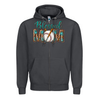 Smoke western blessed mom with baseball Zipper Hoodie - texasbilliewilder