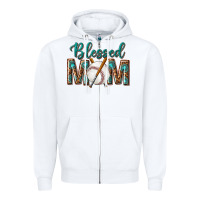 White western blessed mom with baseball Zipper Hoodie - texasbilliewilder