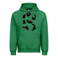 Emerald valentine cat Urban Hoodie - MaliasSmallBusiness
