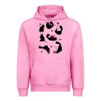 Fuchsia Pink valentine cat Urban Hoodie - MaliasSmallBusiness