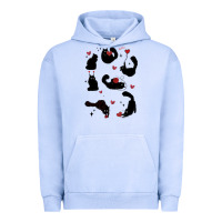 Pigment Grape Ice valentine cat Urban Hoodie - MaliasSmallBusiness