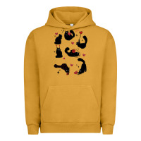 Pigment Peanut Butter valentine cat Urban Hoodie - MaliasSmallBusiness