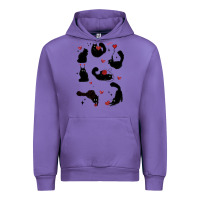 Tulip valentine cat Urban Hoodie - MaliasSmallBusiness