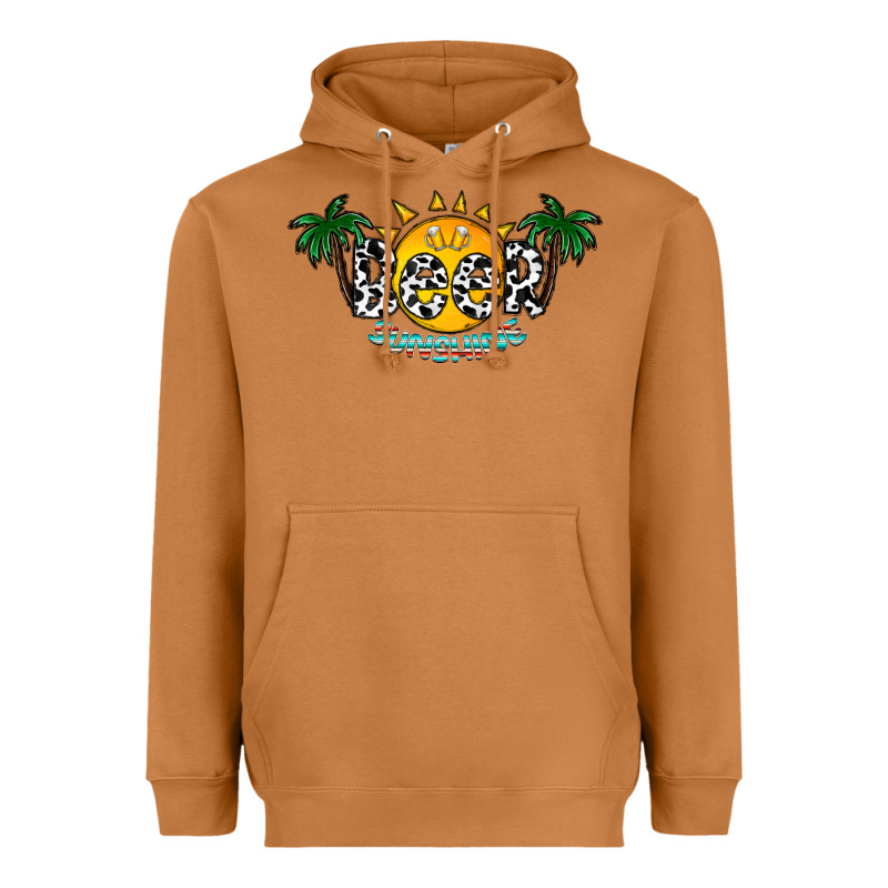 Beer Sunshine Heavyweight Hoodie by CowhideDigitalArt | Teevron