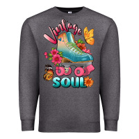 Charcoal Heather vintage soul Premium Sweatshirt - BundleAndBundleShop