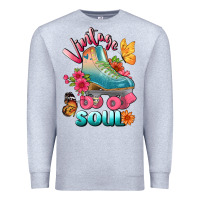 Heather Grey vintage soul Premium Sweatshirt - BundleAndBundleShop