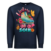 Navy vintage soul Premium Sweatshirt - BundleAndBundleShop