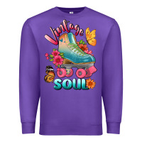 Purple vintage soul Premium Sweatshirt - BundleAndBundleShop