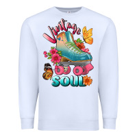 White vintage soul Premium Sweatshirt - BundleAndBundleShop