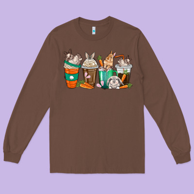 Long Sleeve Tee rabbit coffee cups