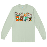 Matcha rabbit coffee cups Long Sleeve Tee - texasbilliewilder