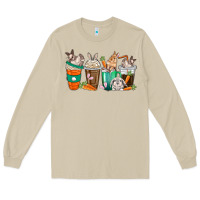 Mushroom rabbit coffee cups Long Sleeve Tee - texasbilliewilder