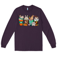Plum rabbit coffee cups Long Sleeve Tee - texasbilliewilder