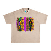 French Oak mardi gras fleur de lis and beads brush stroke Urban Heavy Tee - Artiststas