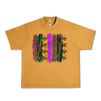 Peanut Butter mardi gras fleur de lis and beads brush stroke Urban Heavy Tee - Artiststas