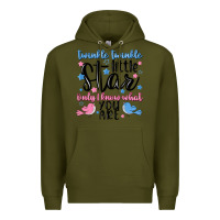 Army Green twinkle twinkle little star Premium Hoodie - MaliasSmallBusiness