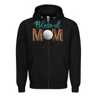 Black western blessed mom with hockey Zipper Hoodie - texasbilliewilder