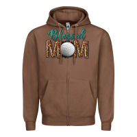 Chestnut western blessed mom with hockey Zipper Hoodie - texasbilliewilder