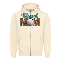 Sandshell western blessed mom with hockey Zipper Hoodie - texasbilliewilder