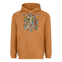 Meerkat Christmas Rib Cage Heavyweight Hoodie - FaDigitalArtStudio