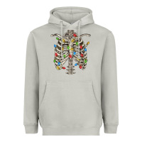 Moon Dust Christmas Rib Cage Heavyweight Hoodie - FaDigitalArtStudio