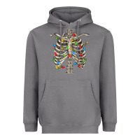 Storm Christmas Rib Cage Heavyweight Hoodie - FaDigitalArtStudio