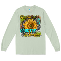 Matcha raised on country and sunshine Long Sleeve Tee - texasbilliewilder