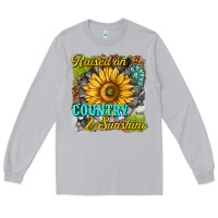 Moon Dust raised on country and sunshine Long Sleeve Tee - texasbilliewilder