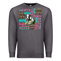 Charcoal Heather heifer Premium Sweatshirt - AdoDesignShop