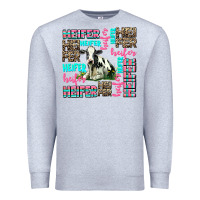 Heather Grey heifer Premium Sweatshirt - AdoDesignShop