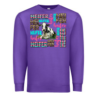 Purple heifer Premium Sweatshirt - AdoDesignShop