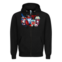 Black American nurse coffee cups Zipper Hoodie - Zillion Design Studio