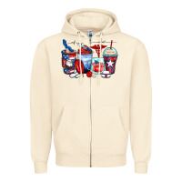 Sandshell American nurse coffee cups Zipper Hoodie - Zillion Design Studio