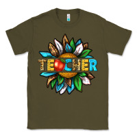 Army Green teacher sunflower tbw Classic Tee - texasbilliewilder