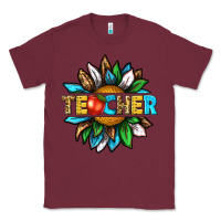 Burgundy teacher sunflower tbw Classic Tee - texasbilliewilder