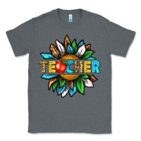 Charcoal Heather teacher sunflower tbw Classic Tee - texasbilliewilder