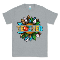 Heather Grey teacher sunflower tbw Classic Tee - texasbilliewilder